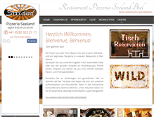 Tablet Screenshot of pizzeria-seeland.ch